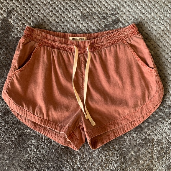 Billabong Pants - Billabong Dusty Pink Soft Shorts